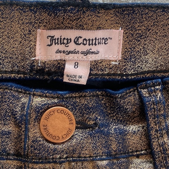 Juicy Couture Metallic Pull On Jeggings size 8 - Picture 3 of 10